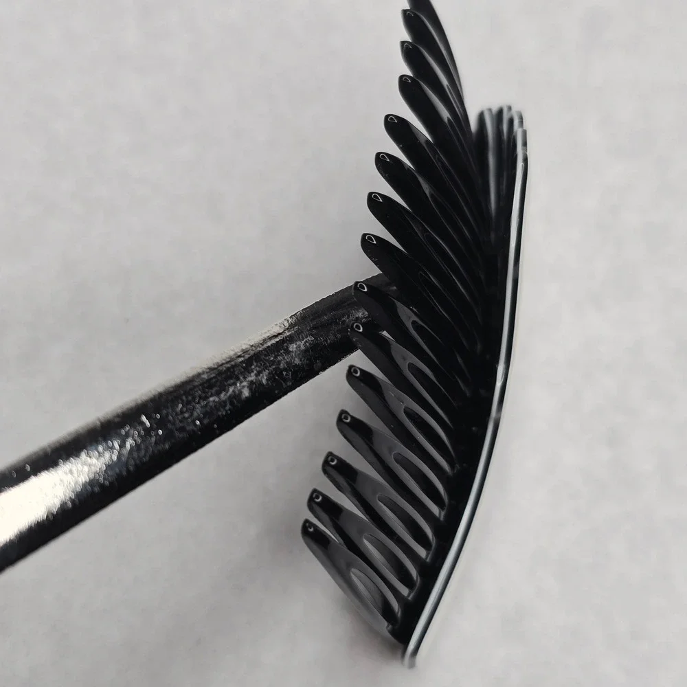 Vintage France Hair Side Tuck Comb Accessory White Art Deco Wavy READ